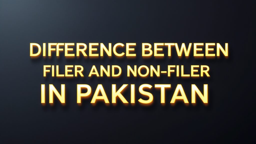 Difference Between Filer and Non-Filer in Pakistan
