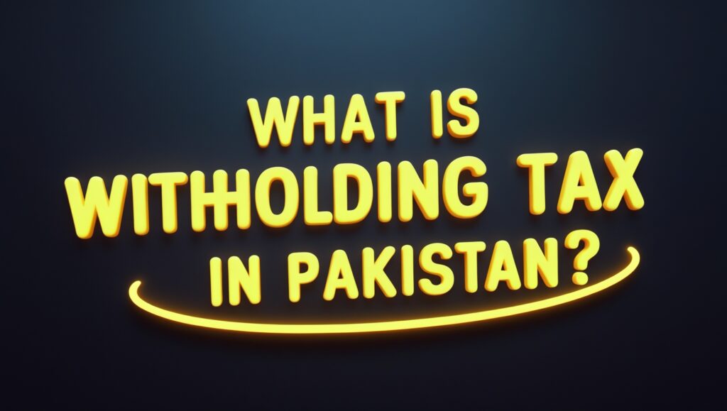 What is Withholding Tax in Pakistan?