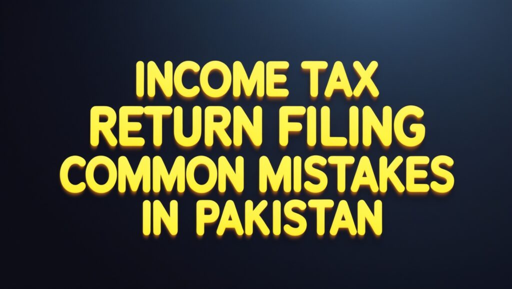 Income Tax Return Filing Common Mistakes in Pakistan