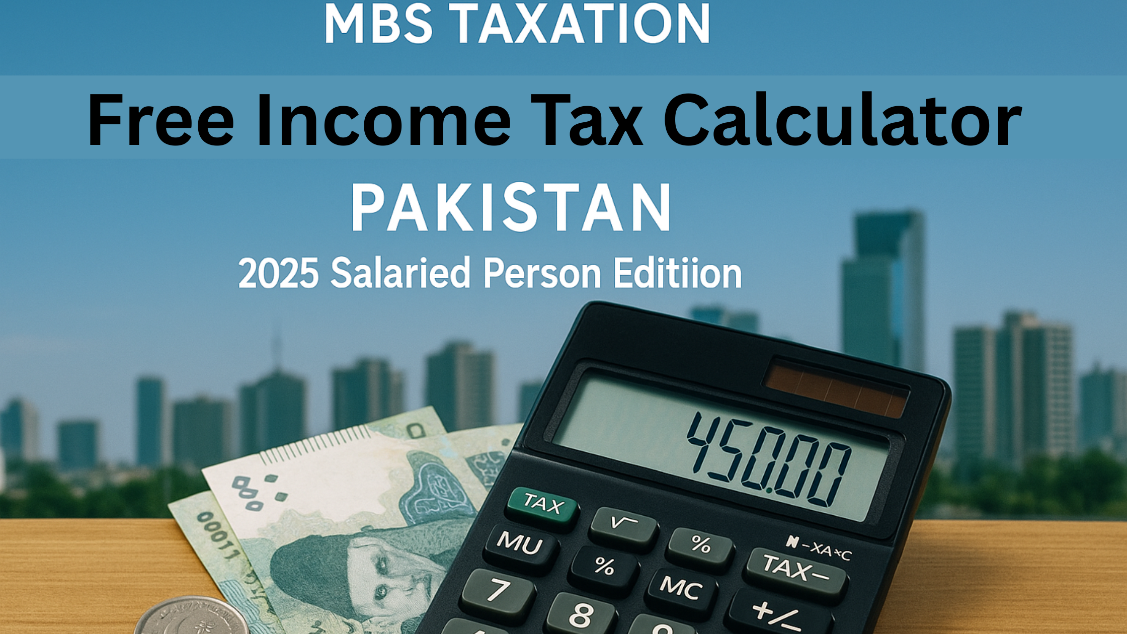 Free Income Tax Calculator Pakistan – 2025 Salaried Person Edition