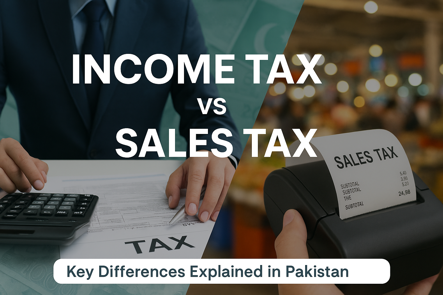 Income Tax vs Sales Tax in Pakistan – Key Differences Explained